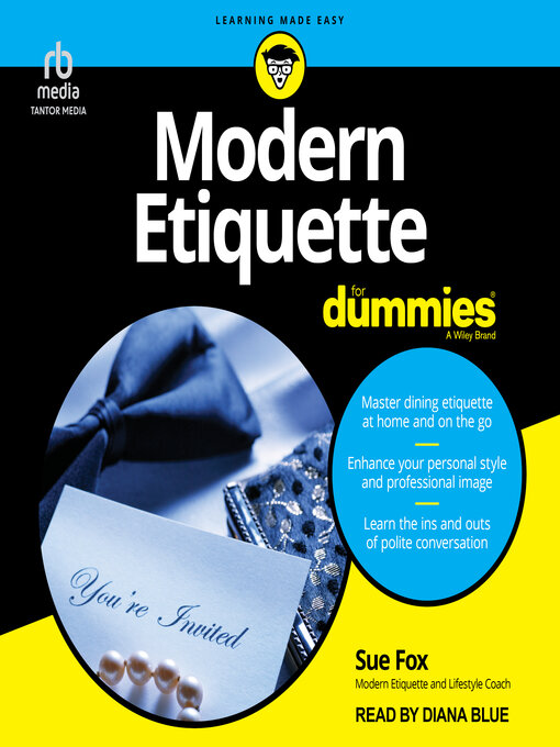 Title details for Modern Etiquette For Dummies by Sue Fox - Available
